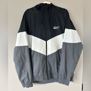 Nike Black and Gray Windbreaker